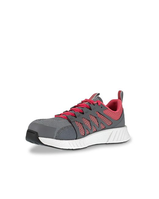Reebok Red Fusion Flexweave Composite Toe Work Sneaker