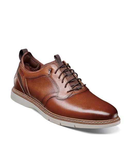 Stacy Adams Brown Sync Plain Toe Oxford for men
