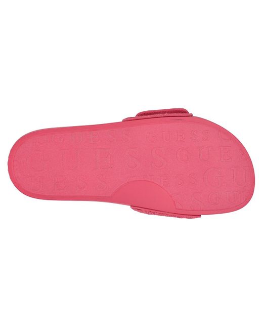 Guess Pink Callena Slide Sandal
