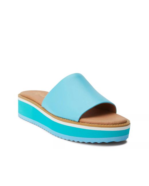 Matisse Blue Jackie Platform Sandal