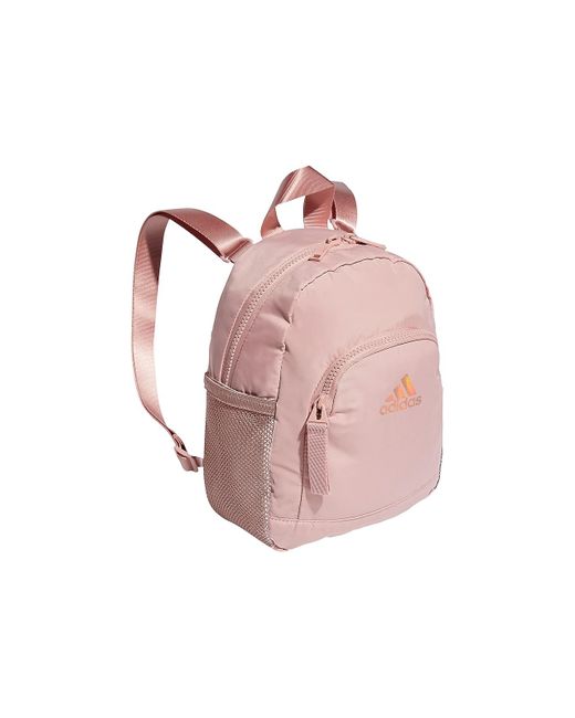 adidas Synthetic Linear 3 Mini Backpack in Pink Lyst