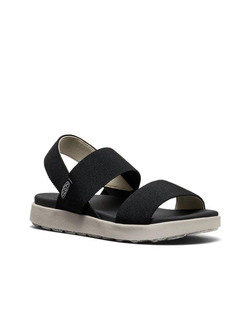 Keen Black Wide Width Elle Sandal