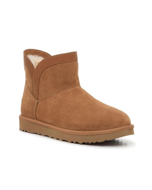 Ugg Brown Classic Mini Lunara Bootie