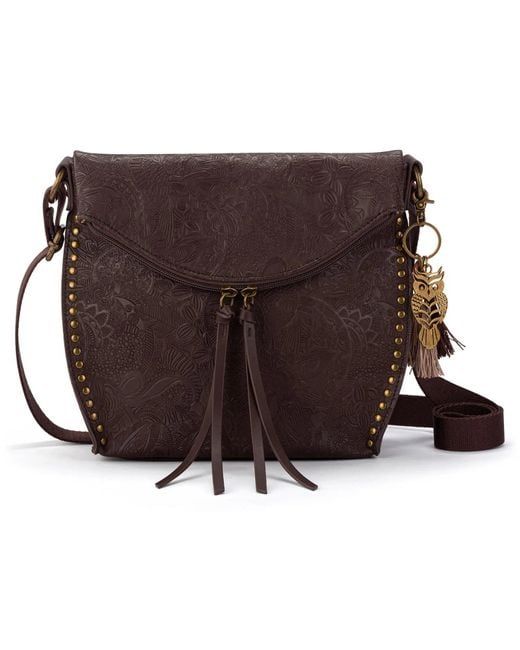 Sakroots Black Arcadia Foldover Crossbody Bag