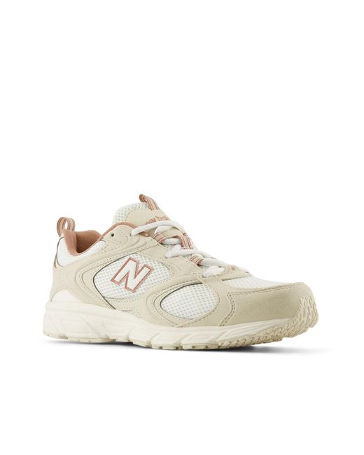 New Balance White Wide Width 408 Sneaker