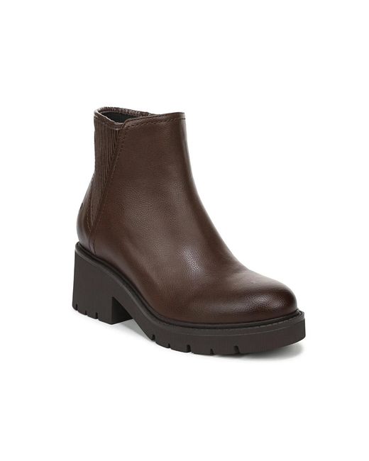Naturalizer Brown Janet Platform Bootie