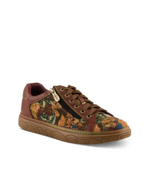 L'ARTISTE Brown Danli Sneaker