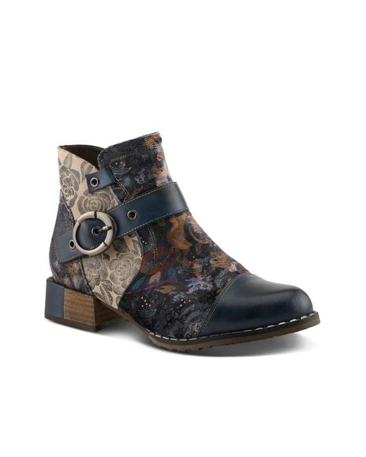 L'ARTISTE Black Sipperb Bootie