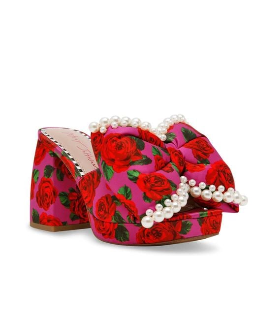 Betsey Johnson Red Mely Platform Sandal