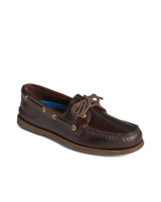 Sperry Top-Sider Brown Wide Width Authentic Original 2Eye Boat Shoe for men