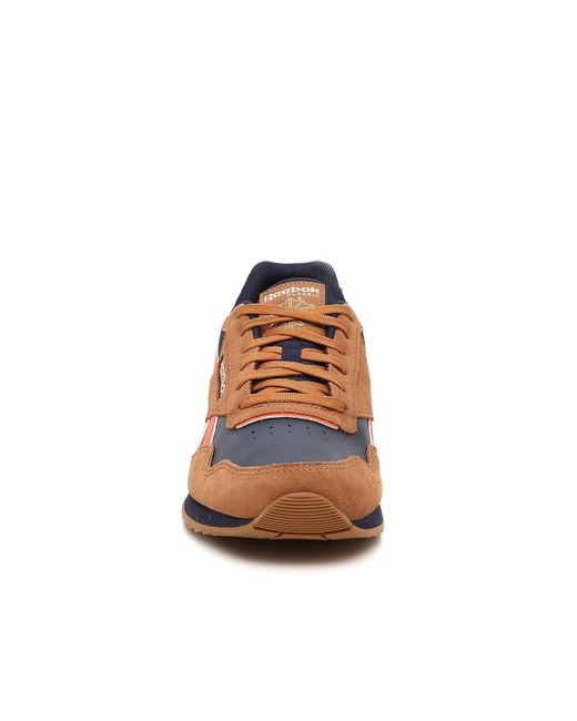 Reebok Suede Classic Harman Tl Rpl Sneaker in Navy/Camel Brown/Neon Orange  (Blue) for Men | Lyst