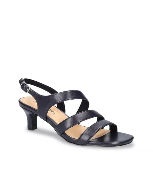 Easy Street Blue Extra Wide Width Como Sandal