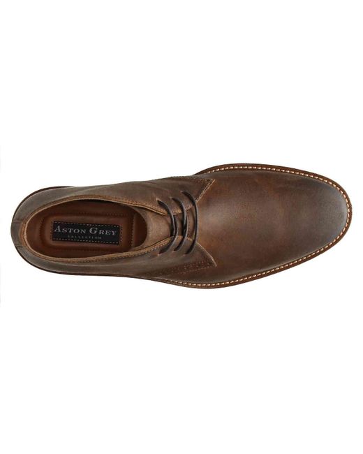 aston grey chukka boots