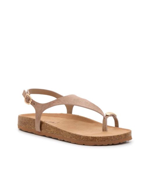 Anne Klein Brown Lara Sandal