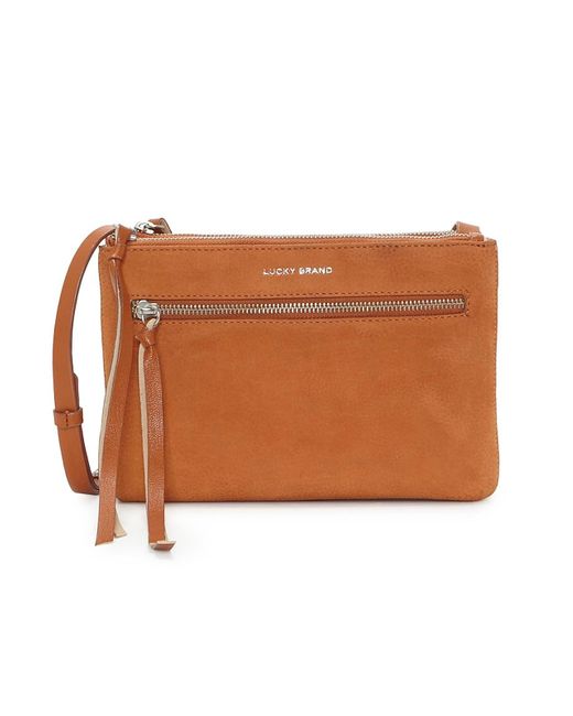 Lucky Brand Brown Lusy Leather Crossbody Bag