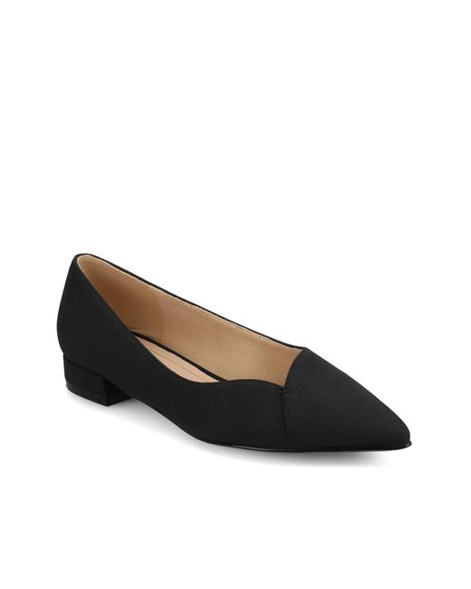 Journee Collection Black Carmin Flat