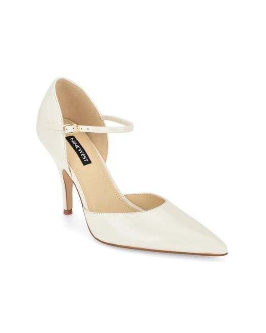 Nine West White Pariss Pump