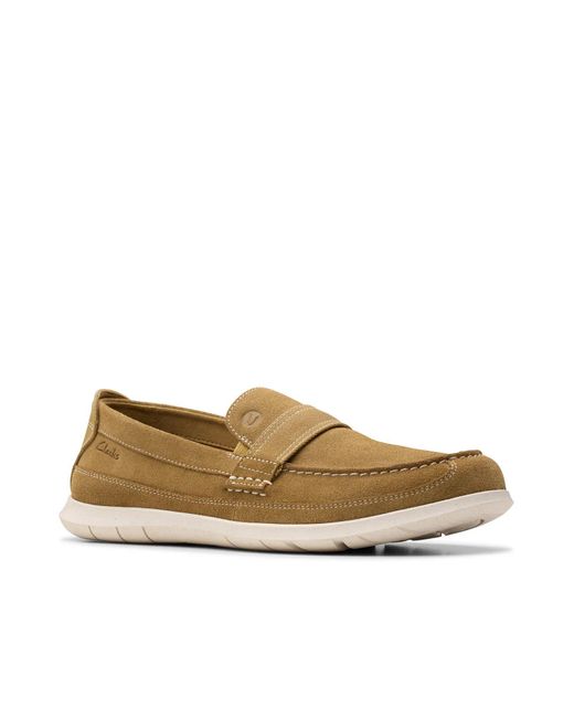 thumbnail interactive-video image 1 of Clarks Men's Flexway Band Brown Leather Casual Dress Shoes - MPN 046454 1 of 3
