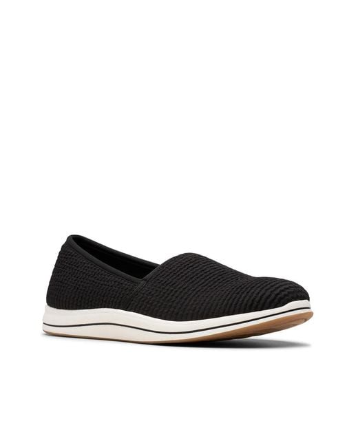 Clarks Black Breeze Stretch Slipon