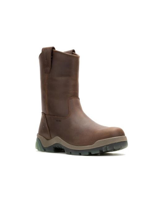 Wolverine Brown Vantage Hyperrest Carbonmax Composite Toe Wellington Work Boot for men