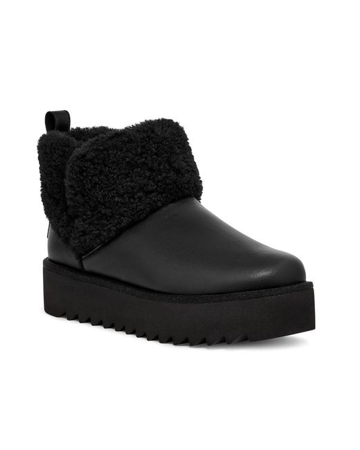 Ugg Black Ultra Mini Alina Bootie
