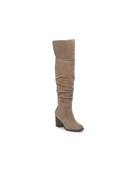 Crown Vintage Gio Over the knee Boot in Black Lyst