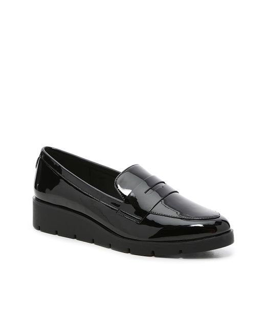 Anne Klein Lainey Wedge Penny Loafer in Black | Lyst