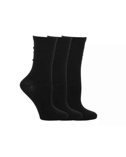 Kelly & Katie Black Solid Crew Socks 3 Pack