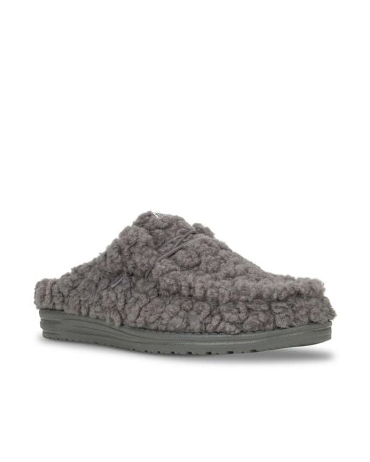 HeyDude Gray Wally Slipper for men