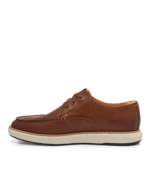 Hush Puppies Brown Gus Moc Toe Oxford for men