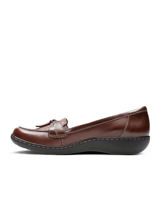 Clarks Brown Ashland Bubble Leather Slip-on Loafer - Multiple Widths Available