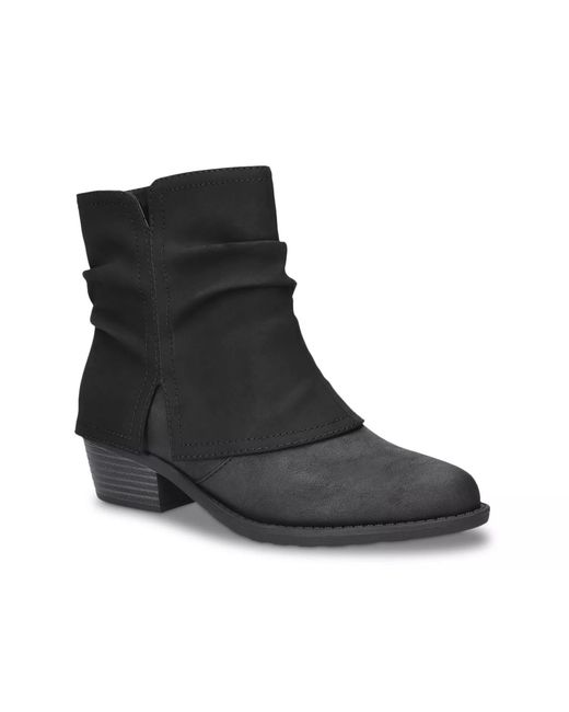 Easy Street Black Kudos Slouch Boot