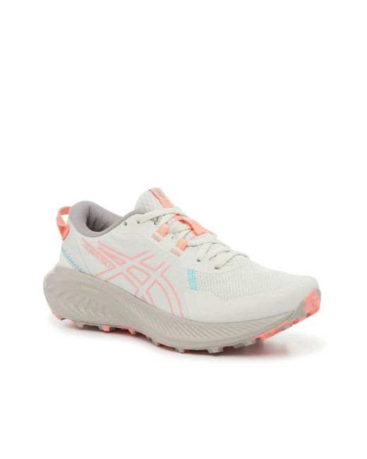 Asics White Gelexcite Trail 2 Running Shoe