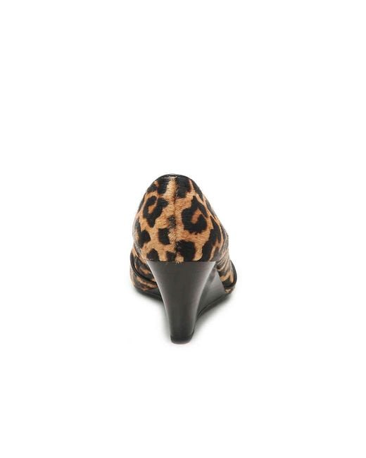 franco sarto leopard wedge shoes