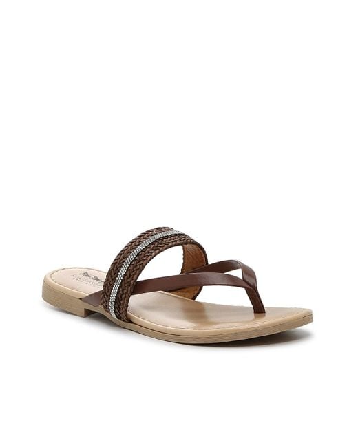 Coach and Four Rex Sandal in Brown | Lyst