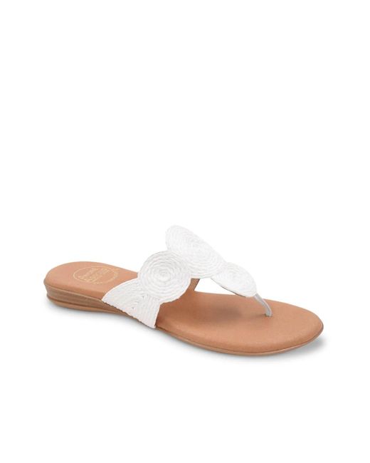 Andre Assous White Nikky Sandal