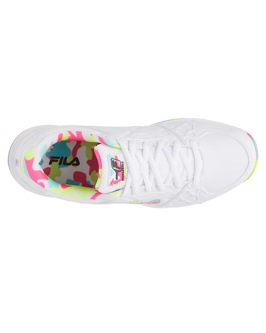 Fila White Double Bounce 3 Sneaker