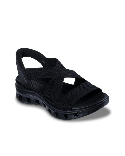 Skechers Black Hands Free Slipins Glidestep Everyday Glide Sandal