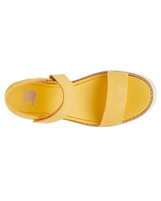 Sorel Yellow Joanie Iv Wedge Sandal