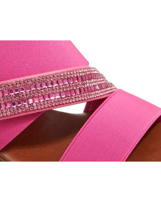 Italian Shoemakers Pink Boom Wedge Sandal