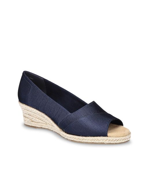 Easy Street Jasper Espadrille Pump in Blue | Lyst