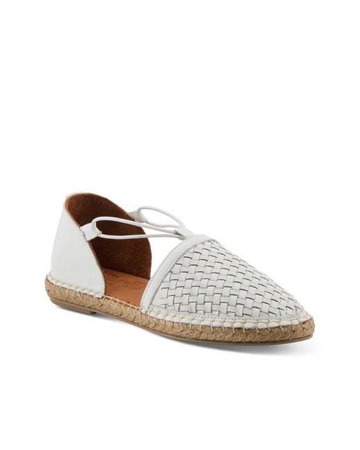 Spring Step White Clovae Espadrille Flat
