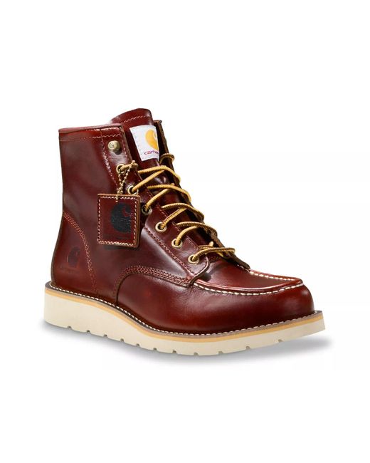 Carhartt Brown 1889 Soft Toe Wedge Work Boot for men