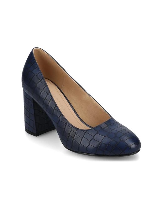 Journee Collection Blue Seraphina Pump