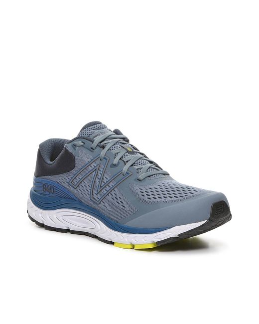 New Balance Synthetic 840 V5 Running Shoe in Grey/Blue (Blue) for Men ...