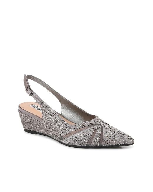 Lady Couture Gray Daniela Wedge Pump