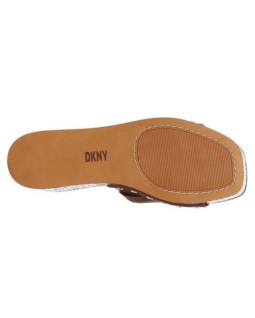 DKNY Brown Alvy Wedge Sandal