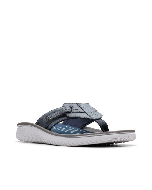 Clarks Blue Wesley Flip Flop for men