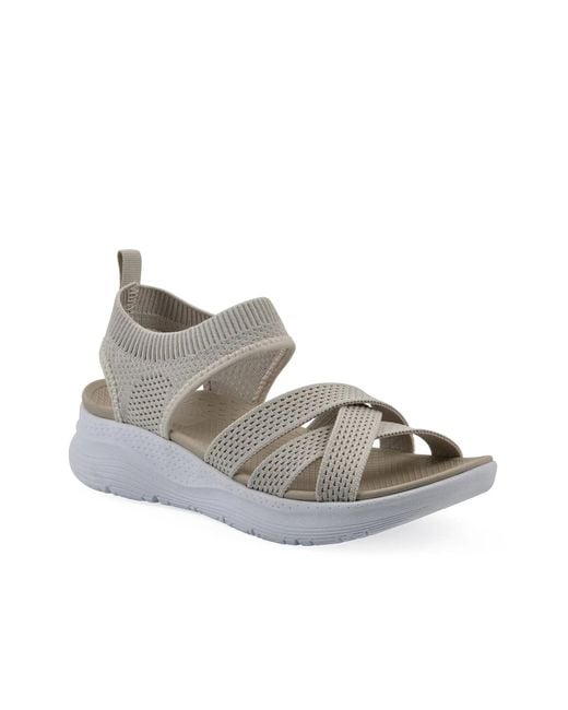 White Mountain Gray Charry Sandal