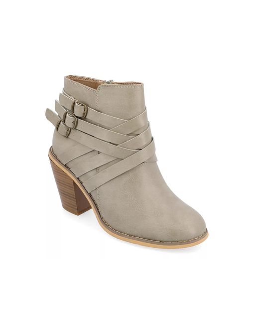 Journee Collection Multicolor Strap Bootie